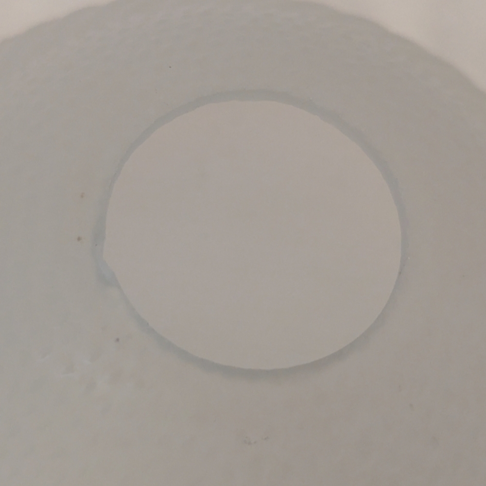 VTG Set Of 4 Embossed Dome Frosted Glass Shades Globes W Neckless 1.75" Fitter - Picture 8 of 9
